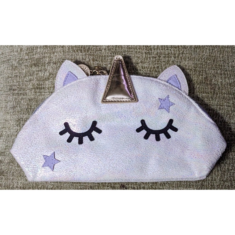 Retired Unicorn Cosmetic Bag Bath Body Works‎ Opalescent BBW Zip Clutch